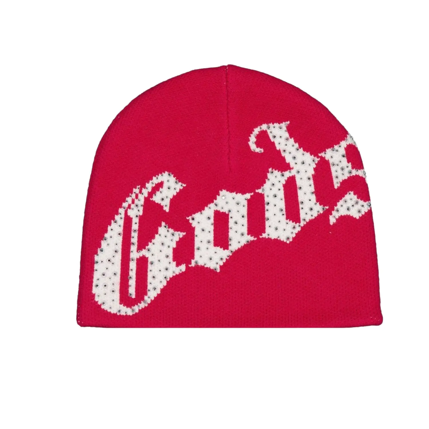 Godspeed OG Logo Studded Beanie Red/White