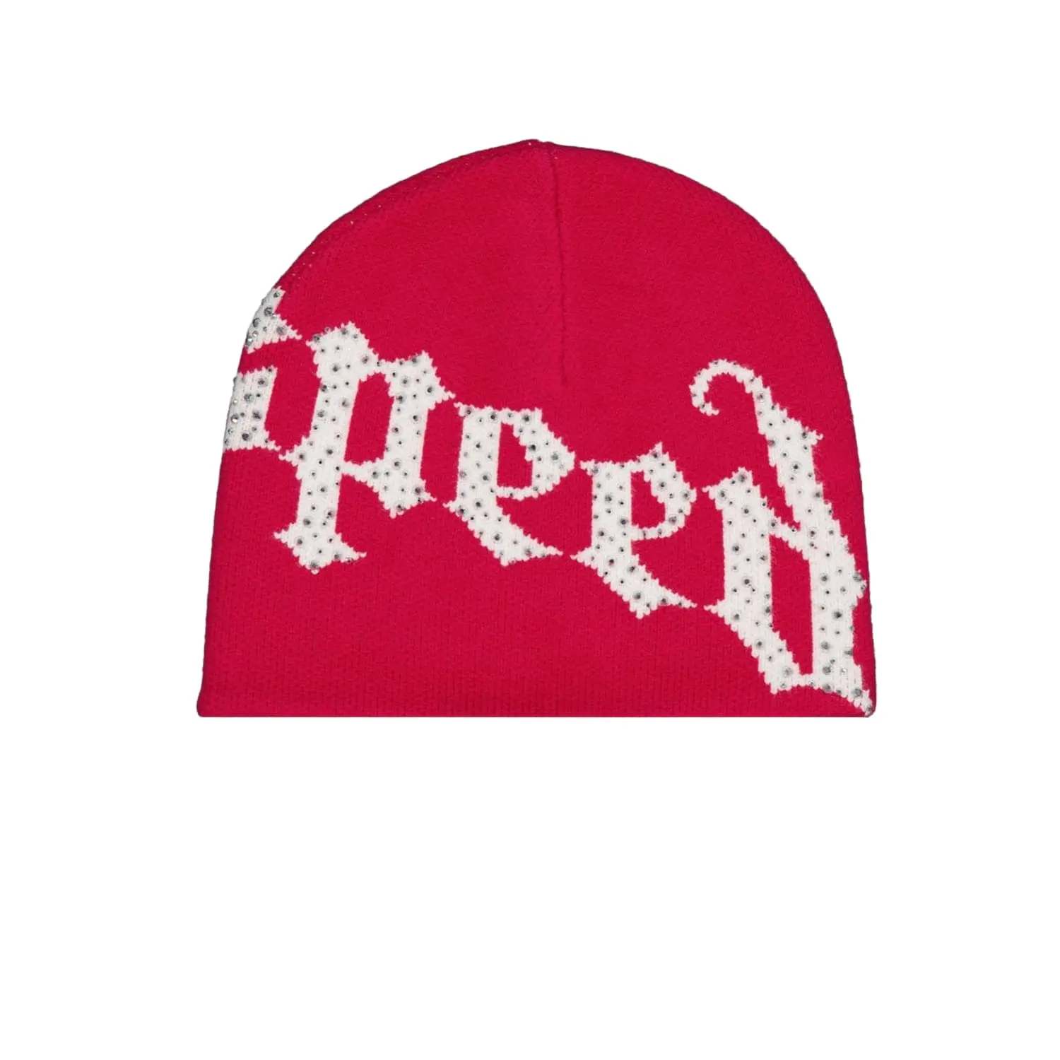 Godspeed OG Logo Studded Beanie Red/White - Image 2