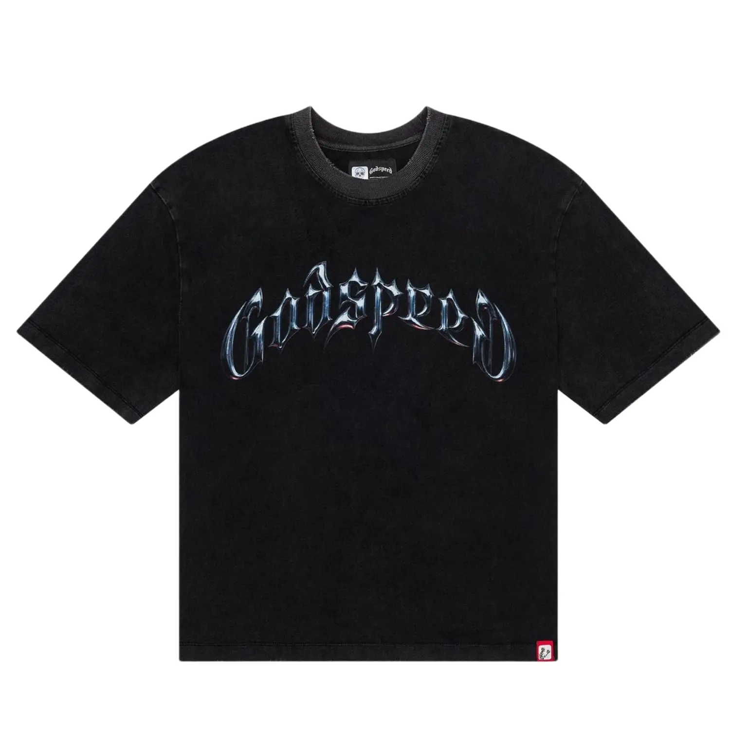 Godspeed Symmetrical Logo Tee Black Wash