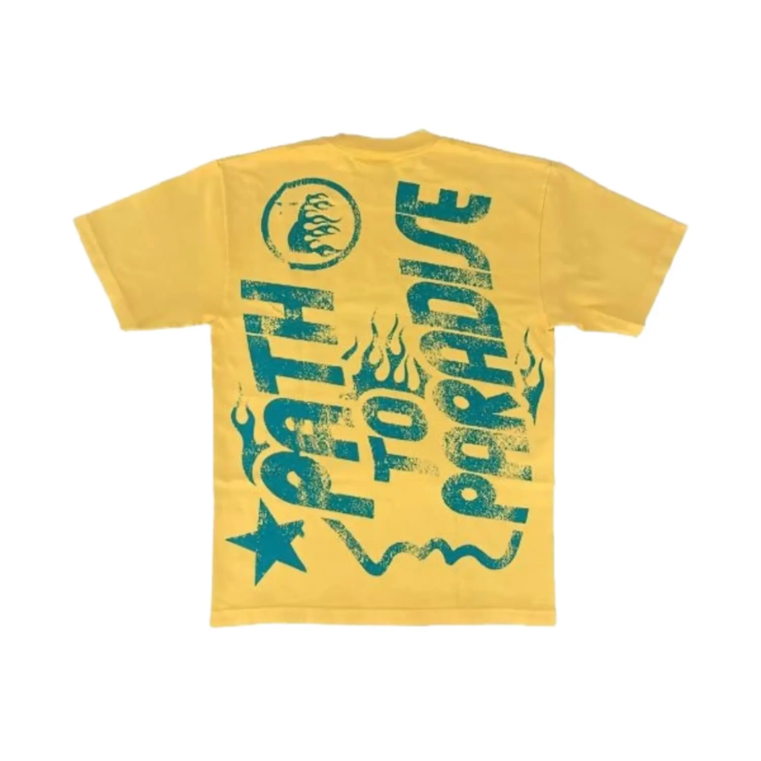 Hellstar Jesus T-Shirt Yellow - Image 2