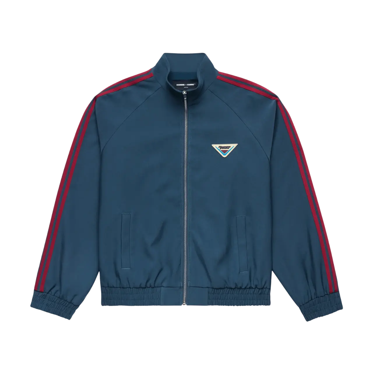 Homme Femme Classic Track Jacket Blue/Burgundy