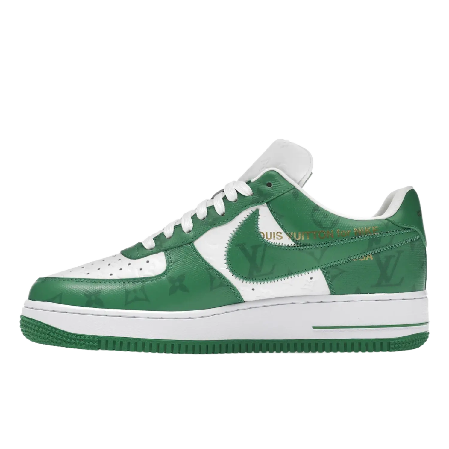 Louis Vuitton Nike Air Force 1 Low By Virgil Abloh White Green - Image 3